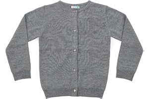 Brunella Gori Maglione Cardigan - Bambina, Autunno/Inverno - 100% Lana Merino Bio - 100% Made in Italy