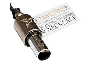 LOVETUNER Collar de Respiración Consciente y Meditación | Love Frequency Solfeggio 528 Hz | Collar Silbato para Alivio del Estrés | Promueve la Calma a través de Soundhealing y Breathwork