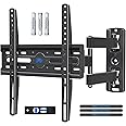 Mounting Dream TV Wall Mount Bracket Swivel and Tilt for Most 26-55 Inch LED, LCD and OLED Flat Screen TVs up to VESA 400x400mm and 27 kg with Fischer Wall Plug, Corner TV Bracket MD2377-02