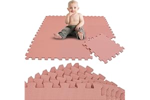 LittleTom 9-cz??ciowa mata do zabawy dla niemowl?t, mata puzzli od zera 30 x 30 cm, mata do raczkowania dla niemowl?t, mata do zabawy, mata pod?ogowa do pokoju dzieci?cego, mata ochronna dla