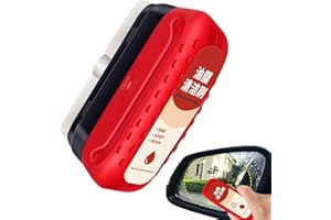 AMESOR Nettoyant Puissant Pour Pare-brise Et Dissolvant De Film D'huile,film Oléophobe Pour Vitres D'automobiles,nettoyant Anti-taches De Film D'huile De Verre De Voiture,Brosse Éponge De Nettoyage De Vitres