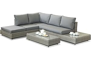 GARDEN STORE DIRECT Corner Sofa Sun lounger Rattan Wicker Luxury Garden Bahama 5 Year Warranty From The Norfolk Leisure Handpicked Range