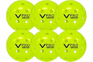 Vulcan VPRO Flight Outdoor Pickleball, offizieller Ball der PPA Tour, Hi-Vis Gelb, mehrere Zähloptionen