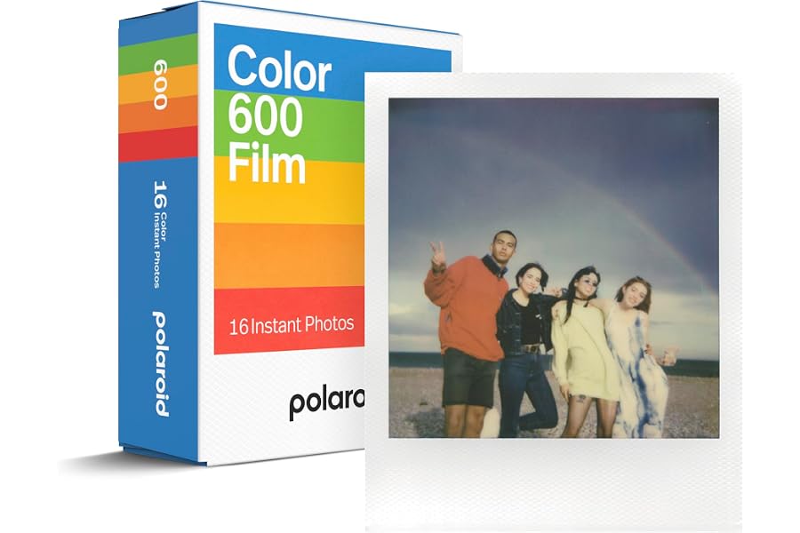 Polaroid Color Film für 600 - Doppelpack | 16 Fotos (6012), Verpackung kann variieren