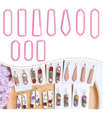 Emporte-Pièces Argile Polymère Keoker - Lot De 10 Formes Organiques - Pour Bijoux DIY