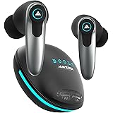 Boult Audio Maverick Truly Wireless in Ear Earbuds with 35H Playtime, Quad Mic ENC, 45ms Xtreme Low Latency, Gaming LEDs, Mad