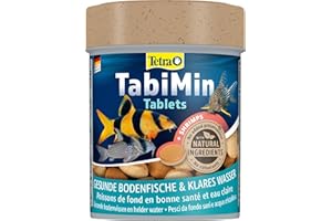Tetra Tablets TabiMin - Tabletten Fischfutter für alle Bodenfische, z.B. Welse, Schmerlen oder bodengründelnde Barben, 275 Tabletten Dose