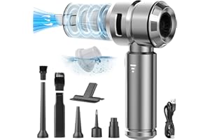 Semflagree Handheld Mini Vacuum 4 in 1 Cordless, 23000PA Powerful Strong Cyclonic Suction USB Rechargeable Portable Car Vacuum Cleaner Car Cleaner for Pet Hair, Car, Home, Office, Kitchen