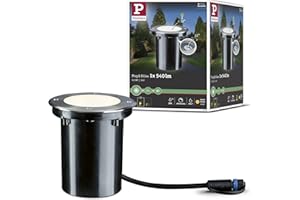 ‎PAULMANN Paulmann Beleuchtungssystem Plug&Shine LED-Außeneinbauleuchte 6 W Warm-Weiß 93908 Silber 38 °