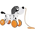 Hape Wooden Dalmatian Push and Pull Along Toy | Interactive Puppy Toy with Non-Scratch Wheels |Enhance Walking Skill For Toddlers | High-Quality Wooden Toy