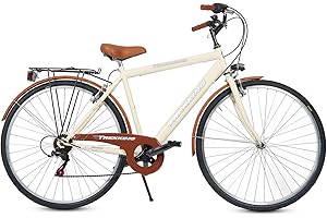 MADICKS Bicicletta Uomo da Passeggio Olanda Trekking City bike Misura 28 Bici da città Vintage retrò Beige Con Cambio