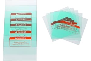 SIXTOL Ersatzgläser für Solar Automatisch verdunkelnd Schweißhelm WELDING MASK PRO VIEW | 10 Stück | Ersatzteil für Schweißmaske | 5x innere und 5x äußere Ersatzgläser für TIG MIG ARC