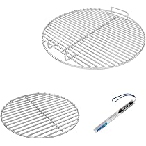 Grille à Charbon 34cm Pour Barbecue Weber 47cm - Acier Nickelé Pour One-Touch, Smokey Mountain, Jumbo Joe