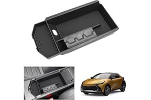 GAFAT Compatibile con Toyota C-HR Hybrid 2024 2025 Contenitore per Console Centrale, Nuovo CHR II 2024 Organizer per Braccioli, Vassoio Bracciolo Centrale, Scansione 3D, Originale, CHR Accessori