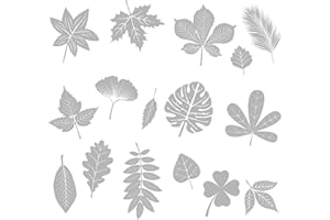 ASFINS Vogelschutz Aufkleber, 32 Stücke Anti-Kollision Fenster Aufkleber Fensteraufkleber Fenster Sticker Verhindern Menschen und Vogel Schläge auf Fenster Glas (Blattformen)