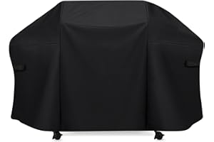 Delixike 7109 - Funda para parrilla de barbacoa de 190 cm, cubierta para parrilla Weber Summit serie 600, cubierta de revestimiento de poliuretano para Brinkmann Dyna-glo Nexgrill Megamaster, Monument