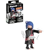 PLAYMOBIL Naruto Shippuden Figur 'Konan' – Mit Rose, Karten & Zubehör, Für Anime-Fans Ab 5 Jahren