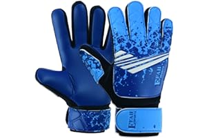EFAH SPORTS Fußball-Torwarthandschuhe für Jungen, Kinder, Jugendliche, Fußball-Torwarthandschuhe mit super griffigen Handflächen