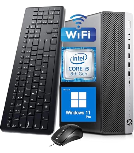 HP ProDesk 400 G4 SFF Desktop PC, Intel Core i5-7500T, 8GB RAM