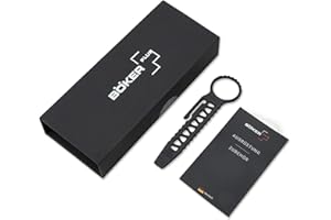 BÖKER PLUS® Tango Bar Mini EDC Hebel-Werkzeug - D2 EDC Schlüsselanhänger mit Clip - Crow-Bar EDC Tool mit Schrauben-Dreher - 