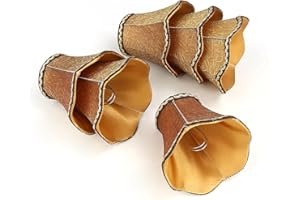 Fuloon Set of 6 Clip On Lamp Shade Kit Little Upright Candle Chandelier Drop Light Lampshade (Coffee)
