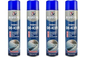 Bluecol BLD600 Sub Zero De-Icer Aerosol Fast Ice Melt 600ml x4