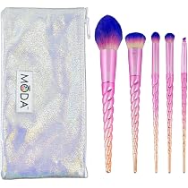 Moda Royal & Langnickel Make-up-Pinsel-Set – 5-teilig, Metallic-Rose, Vegan, Mit Tasche