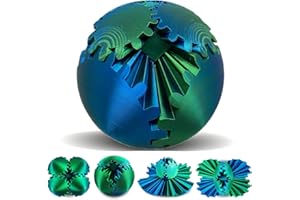 SANSGOUP Gear Ball, 3D Gedruckter Zahnradball - The Steampunk Whirling Wonder Fidget Getriebe Ball, Gear sphere Cube Fidget Toys für Büro & Zuhause, Cool Stuff Spielzeug Geschenk für 3+ Jahre Kinder Erwachsene