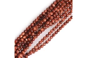 GEM-INSIDE CREATE YOUR OWN FASHION Sweet & Happy Girl's store 3mm runde Edelstein-Gold-Aventurin Rocailles Strand 15 Zoll Schmuckherstellung Perlen