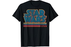 Star Wars Super Retro Striped Logo 1977 Camiseta