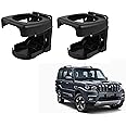 Auto Addict Car Black Drink Holder, Cup, Glass,Can & Bottle Holder Multifunctional Drink Holder Set of 2 Pcs for Mahindra Scorpio Classic