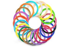 KPFIGHT Filamento de pluma 3D PLA, 10 colores 1.75 mm 10 pies por color total 120 pies de filamento 1.75 impresión 3D pluma filamento PLA impresora 3D filamento para pluma 3D filamento 1.75 mm PLA