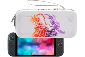 CHIKIXSON Tasche Trage Switch 2, Tasche für Purpur and Karmesin Switch 2 (2025), Aufbewahrung 10 Spiel Karten, Weiß