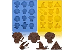 behone - Molde de silicona para bombones (2 unidades), diseño de ,Adecuado para hacer chocolate, cubitos de hielo, dulces y muffins