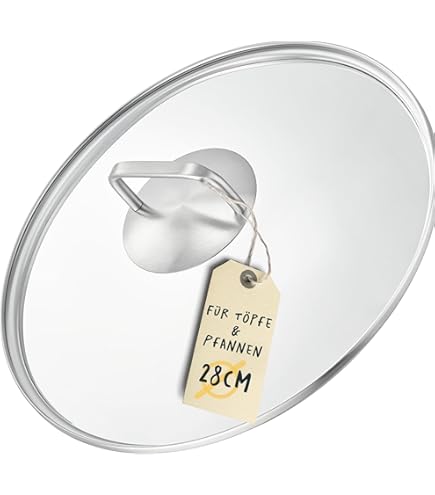 Schulte-Ufer Claas glazen deksel, kwaliteitsglas, transparant, 28 cm Schulte-Ufer Claas glazen deksel, kwaliteitsglas, transparant, 28 cm