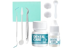 WEILAOK Cemento Dentale Definitivo, Colla per Denti, Cemento Dentale Fissa Ponti, Capsule Dentali e Denti a Perno
