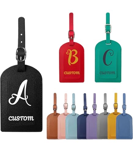 PULABO Practical design and Durable12 pezzi riutilizzabili etichette identificative in plastica portachiavi accessori per portachiavi ad anello diviso