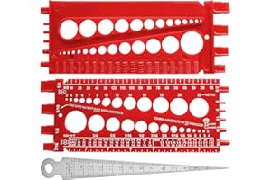 VBRHFRIF 1 Piece Screw Nut Measuring Gauge And Gap Ruler, Bolt Thread Checker, M6 Hex Bolt Size Gauge, Measuring Tool For Workshops, Factories, Construction Sites