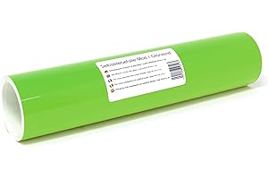 Finest Folia Lámina autoadhesiva de vinilo para plóter 31cm x 3m mate/brillante Hojas adhesivas 105 colores para muebles manualidades decoración (Brillante, 063 Lime-tree green)