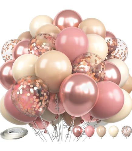 50 Stück Luftballons Beige Creme Gold - 12 Zoll Ballonset Für Hochzeit & Baby Shower | Boho Deko