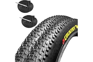 ECOVELO EBA27MBB 2 COPERTONI 57-584 + 2 CAMERE d'Aria Mountain Bike 27.5 x 2.125 MTB Country Pneumatico Rigido Bicicletta Bici