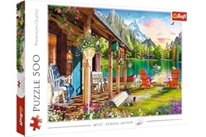 Trefl- Cabaña en Las montañas 500 Piezas, Adultos y niños a Partir de 10 años Puzzle, Color