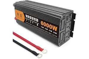 XINGSHANG Inverter a Onda Sinusoidale Pura 5000W 6000W 8000W 9000W Inverter di Potenza DC 12V 24V 48V a AC 220V 230V Power Inverter Onda Sinusoidale Auto Convertitore di Tensione Veicolo (12V,6000W)