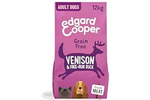 Edgard & Cooper krokiety dla dorosłych sucha karma bez zbóż naturalna karma 12 kg świeżego jelenia i kaczki, pełne odżywianie, zdrowe i zbilansowane dla każdego psa