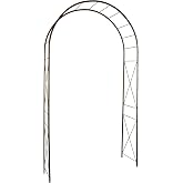 Arche Pour Plantes Grimpantes Louis Moulin - Métal Fer Vieilli 180x50x250 Cm, Montage Facile Sans Vis