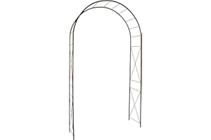 Louis Moulin 3186 Arche Jardin avec Décor Losange Métal Fer Vieilli 130 x 250 cm