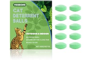 ZNNHNN 10 Stück Katzen-Abwehr für draußen, Natürliches Zitrone, Schutz für Beete, Rasen & Möbel | Umweltfreundlich & Wetterfest, 3 Netzbeutel