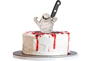 Gyufise 1 pz Halloween Mummia Figurine Resina Fantasma Halloween Statua Zucca Cake Topper Decorazioni di Halloween per Halloween Tema Baby Shower Festa di Compleanno Torta Decorazioni Forniture