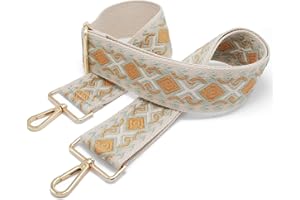 Kocris Casa Correa de Hombro Ancha Ajustable para Bolsos y Bolsas de Mensajero, Correa de Carga de Nylon Neutra de 5 cm de Ancho