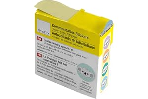 TimeTEX - Belobigungs-Aufkleber "Koala" | Lehrersticker für motivierendes Feedback | 500 Sticker in praktischer Spender-Box | 1 Motiv mit verschiedenfarbigen Hintergründen | 19 mm ø
